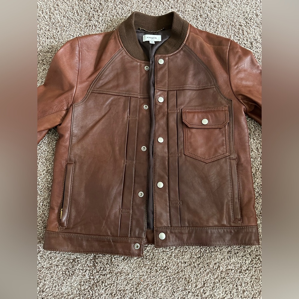 Coach Varsity Leather Jacket (Rare) Sz 48